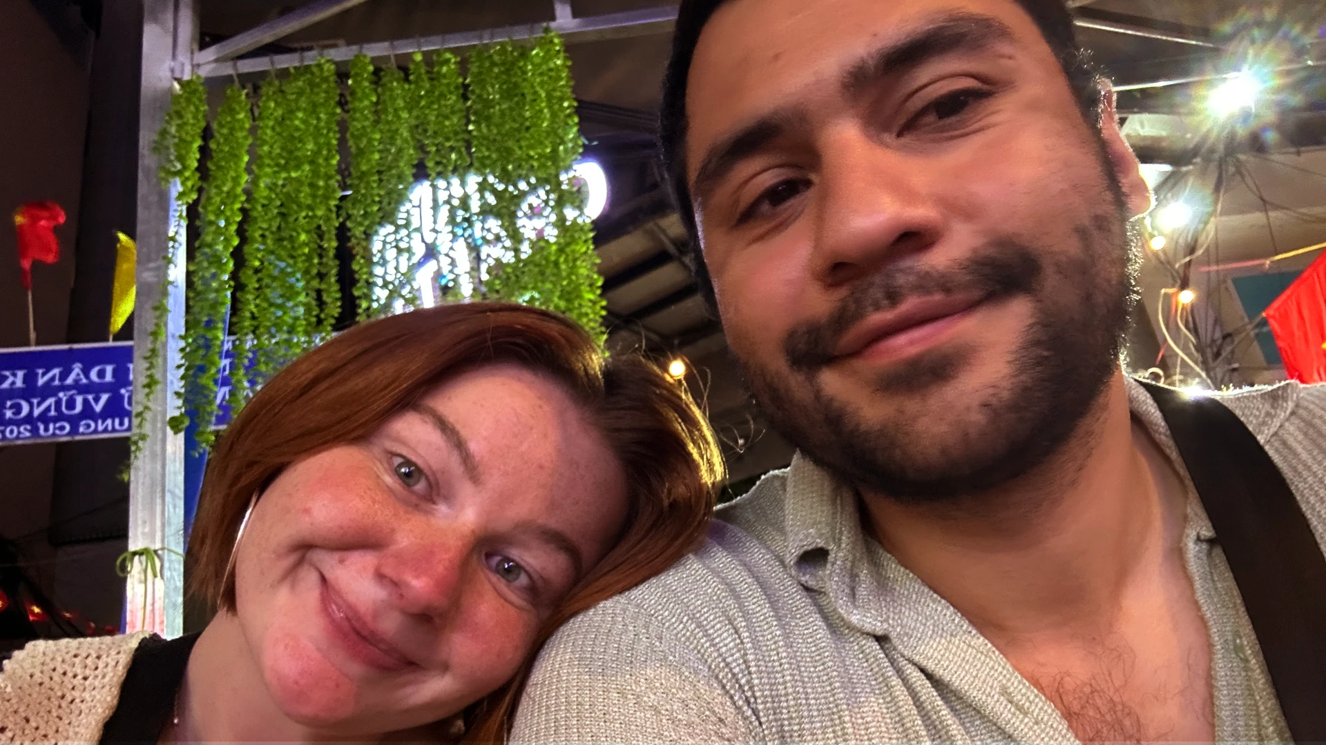 Authors Eloise and Ramiro on Bui Vien Walking Street, Ho Chi Minh City